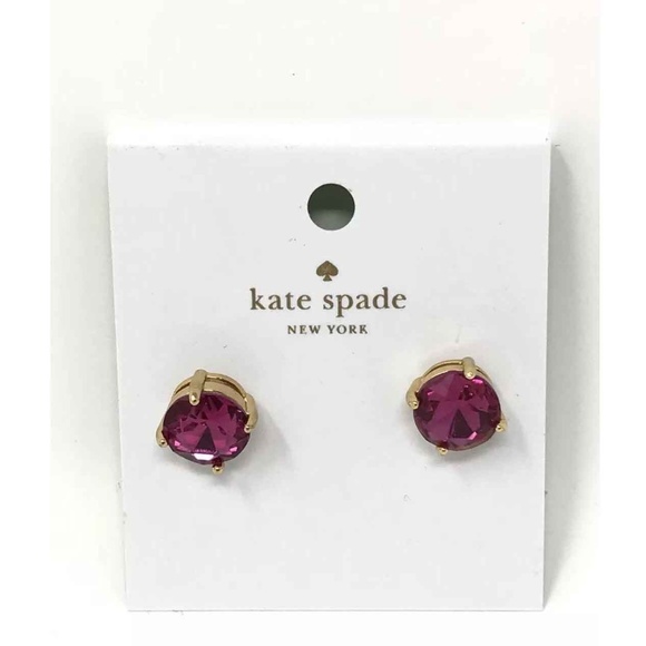 kate spade Jewelry - Kate Spade Round Gumdrop Stud Earrings Pink